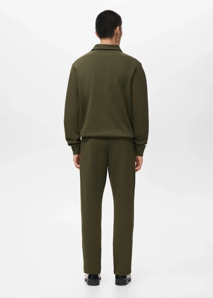 Mikina s regular střihem a zipem u krku Mikina s regular střihem a zipem u krku