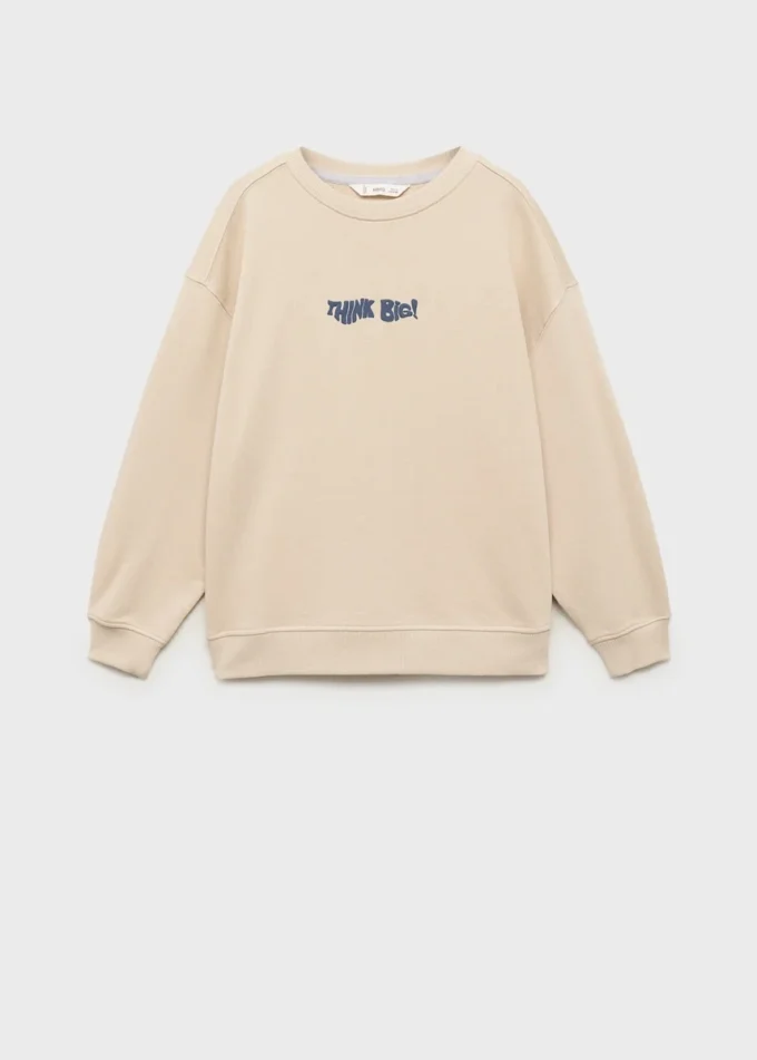 Mikina s reliéfním textem Mikina s reliéfním textem