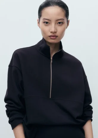 Mikina s rolákem a zipem