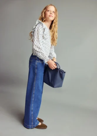 Blůza s volánky a potiskem