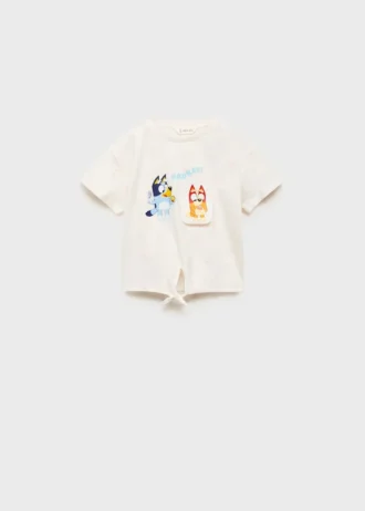 Modré tričko s potiskem