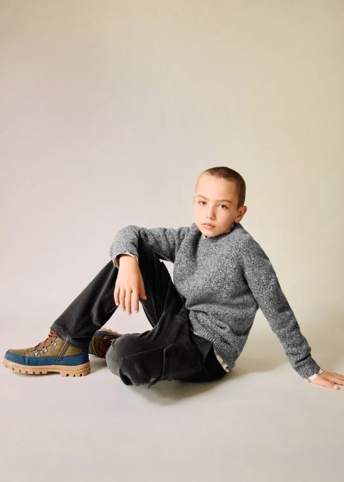 Mramorovaný pletený svetr Mramorovaný pletený svetr