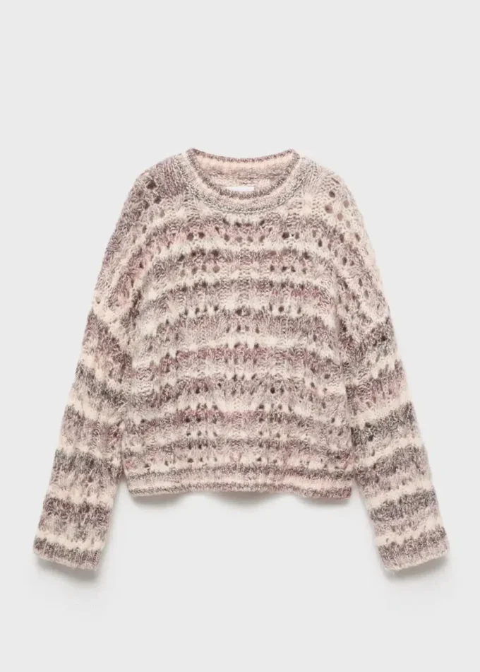 Mramorovaný pletený svetr Mramorovaný pletený svetr