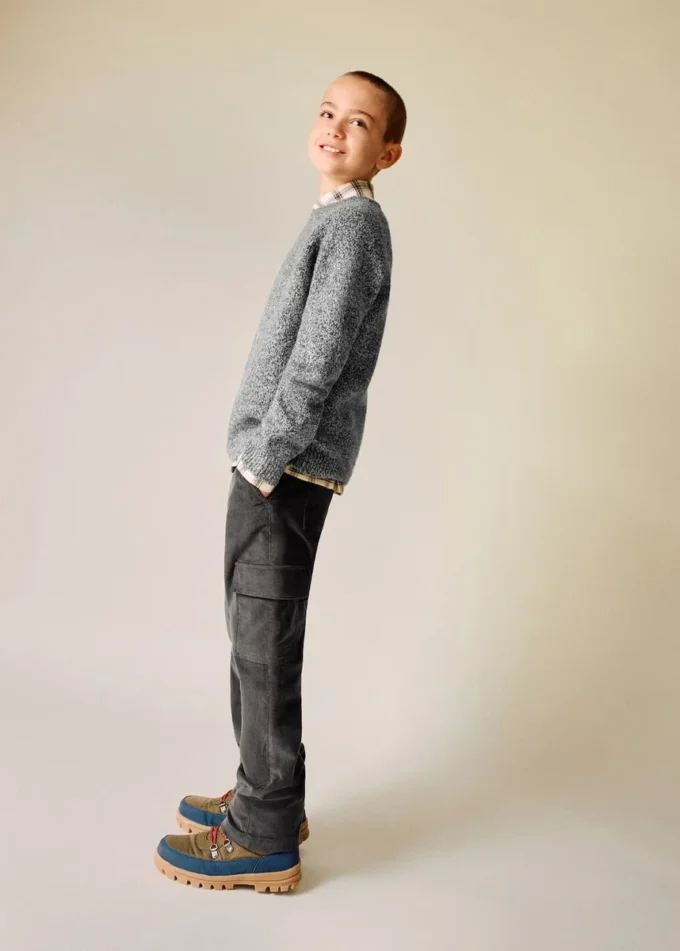 Mramorovaný pletený svetr Mramorovaný pletený svetr