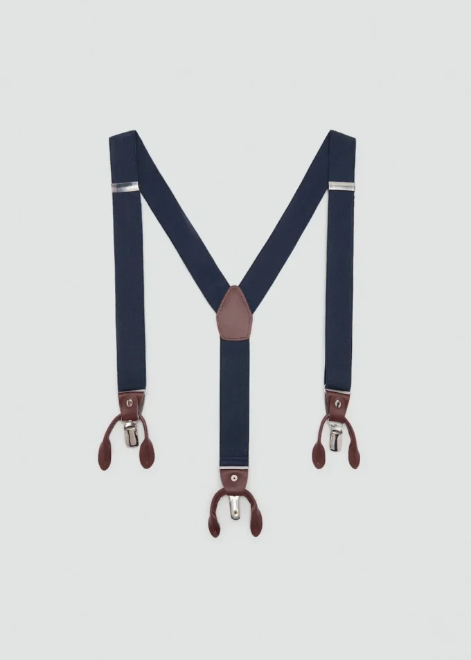 Nastavitelné elastické ramínka s koženými detaily Nastavitelné elastické ramínka s koženými detaily