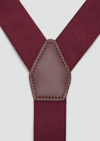 Nastavitelné elastické ramínka s koženými detaily