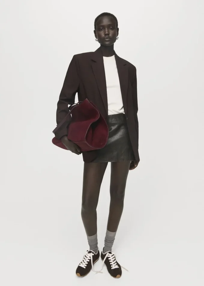 Nákupní taška ze semišové kůže Nákupní taška ze semišové kůže