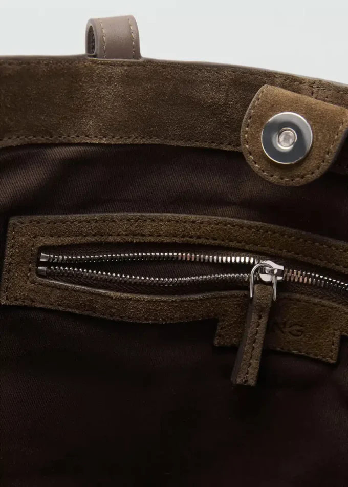 Nákupní taška ze semišové kůže Nákupní taška ze semišové kůže