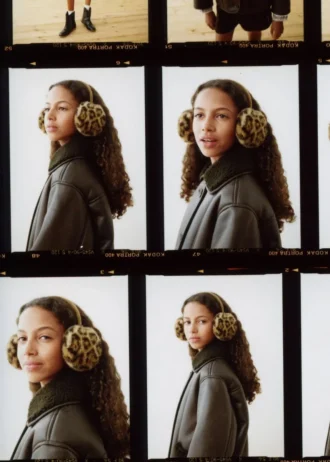 Náušníky s kožešinovým efektem