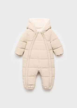 Oblek s kapucí a sherpa podšívkou