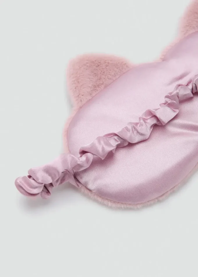 Oční maska s zvířecím potiskem a kožešinovým efektem Oční maska s zvířecím potiskem a kožešinovým efektem