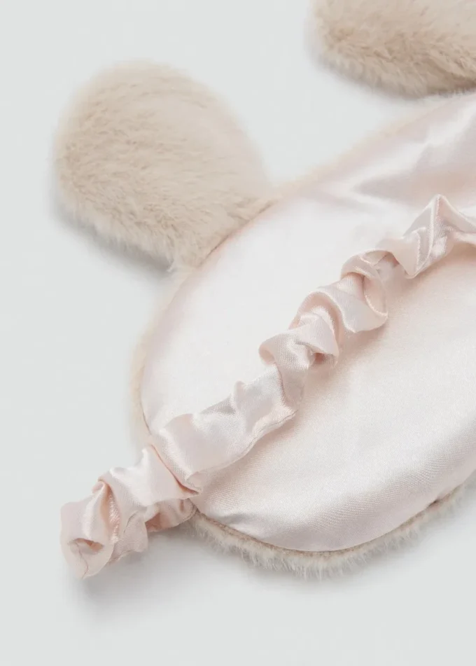 Oční maska s zvířecím potiskem a kožešinovým efektem Oční maska s zvířecím potiskem a kožešinovým efektem