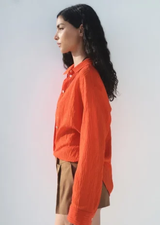 Oversized košile s efektem zmačkání Oversized košile s efektem zmačkání