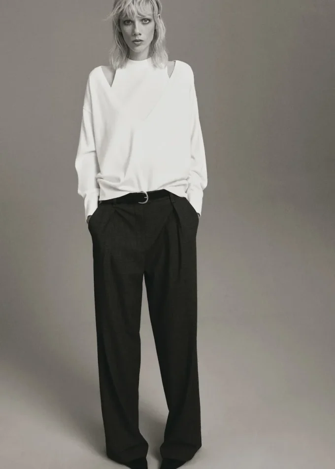 Oversized kombinovaný svetr Oversized kombinovaný svetr