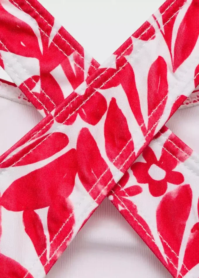 Plavky s potiskem a kříženými ramínky Plavky s potiskem a kříženými ramínky