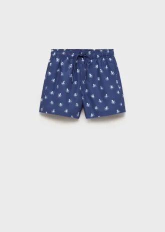 Plavky s potiskem chobotnice