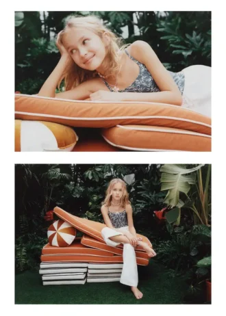 Plavky s potiskem listů