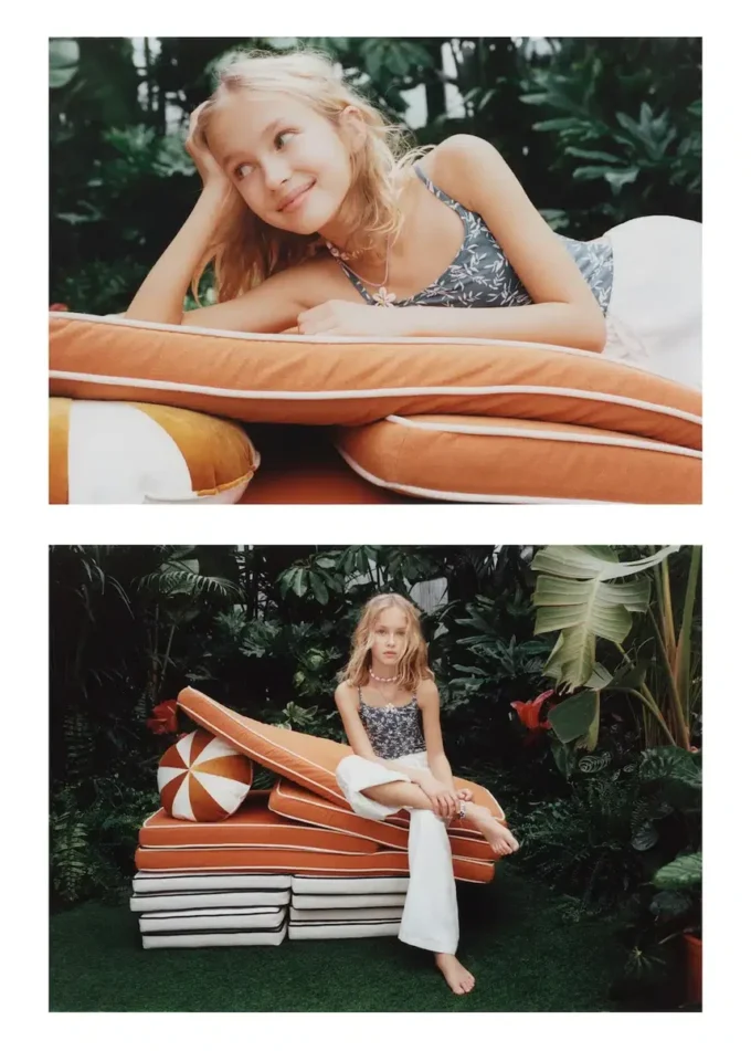 Plavky s potiskem listů Plavky s potiskem listů