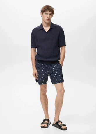 Plavky s potiskem mušlí