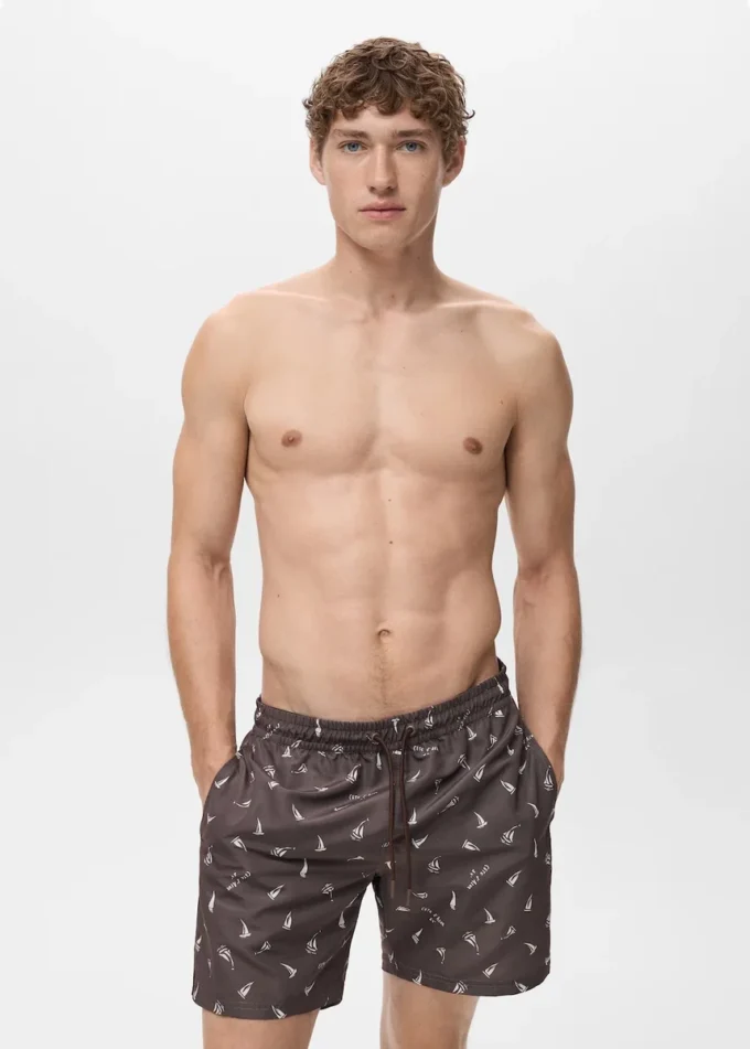 Plavky s potiskem plachetnice Plavky s potiskem plachetnice