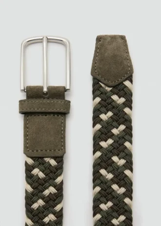 Pletený barevný elastický pásek