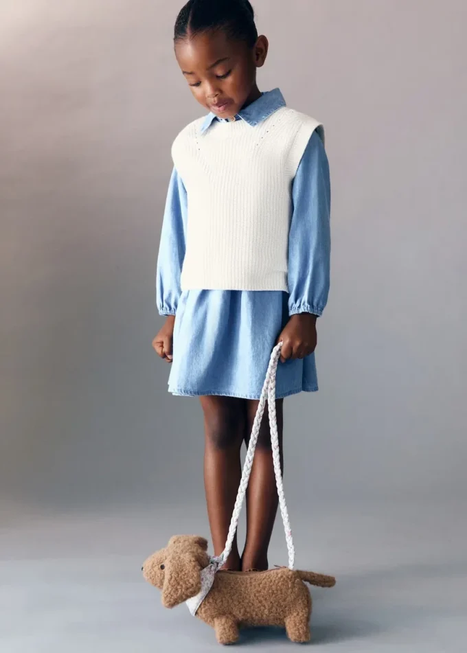 Pletená bavlněná vesta Pletená bavlněná vesta