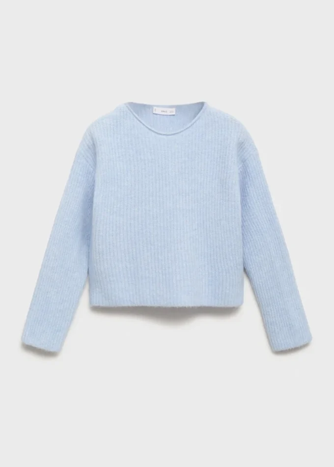 Pletený žebrovaný svetr Pletený žebrovaný svetr