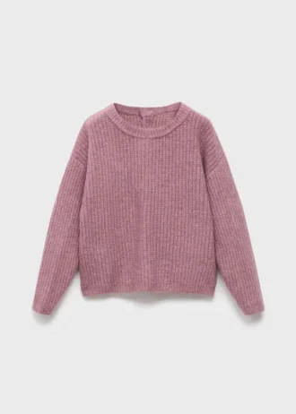 Pletený žebrovaný svetr