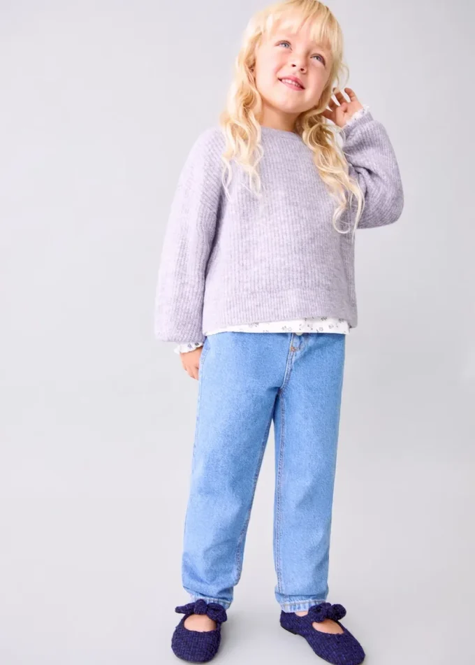 Pletený žebrovaný svetr Pletený žebrovaný svetr