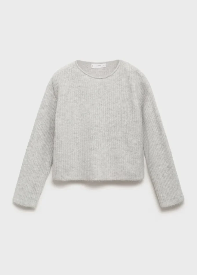 Pletený žebrovaný svetr Pletený žebrovaný svetr