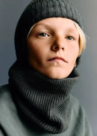 Pletená čepice s klapkami na uši