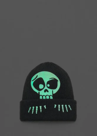 Pletená čepice s lebkou