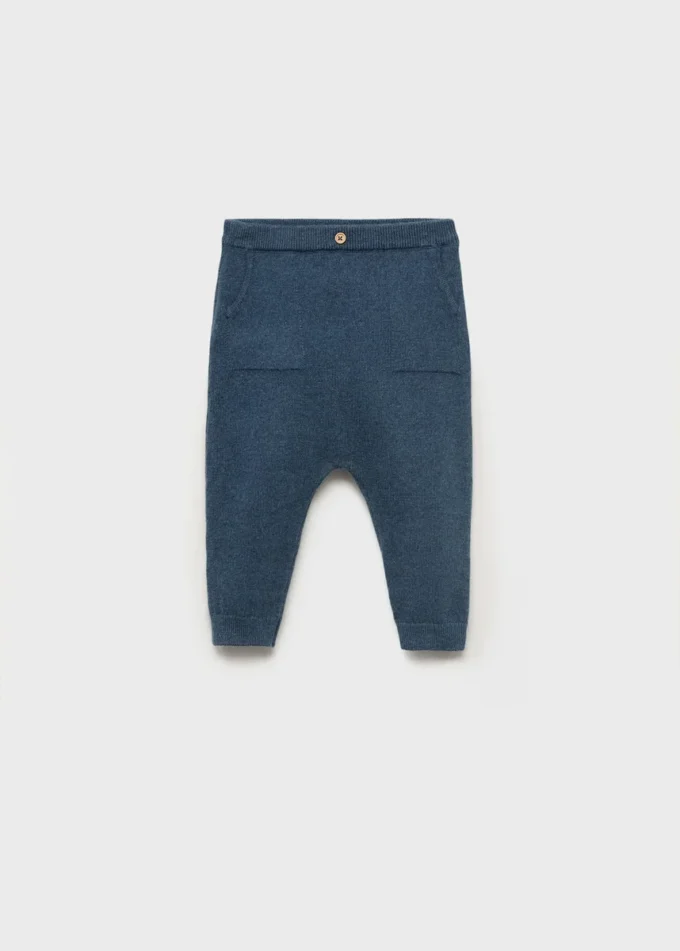 Pletené kalhoty s kapsami Pletené kalhoty s kapsami