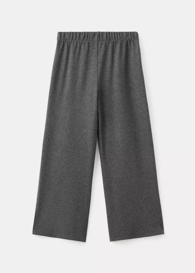 Pletené kalhoty s mašlí