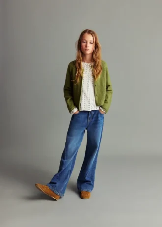 Pletený kardigan na knoflíky