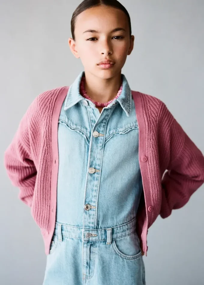 Dlouhý džínový overal Dlouhý džínový overal