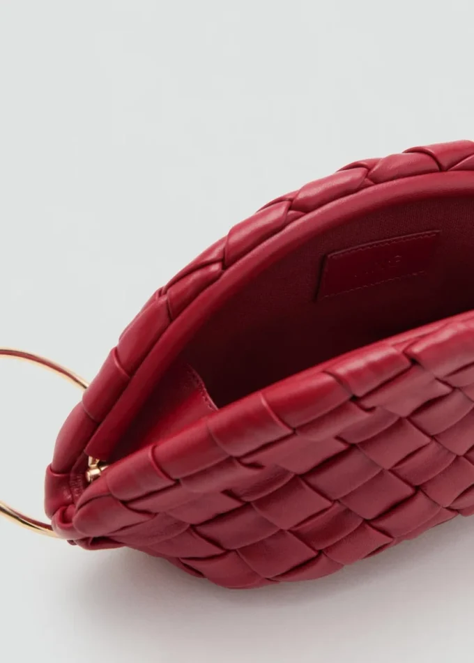 Pletená kožená kabelka Pletená kožená kabelka