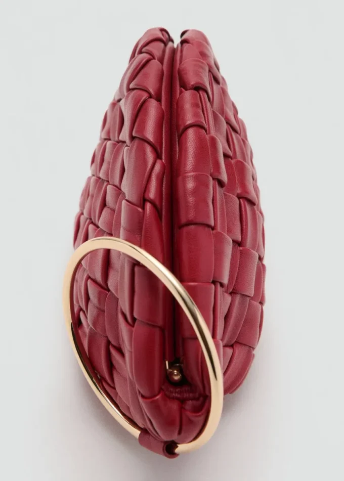 Pletená kožená kabelka Pletená kožená kabelka