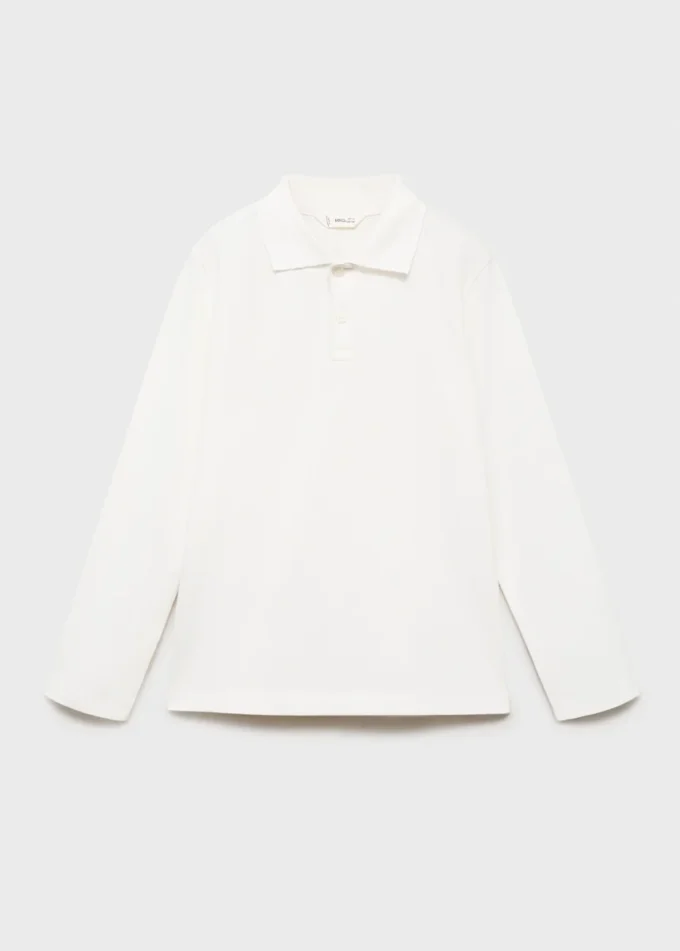 Pletené polo tričko na knoflíky