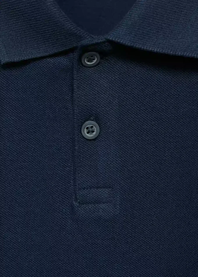 Pletené polo tričko na knoflíky