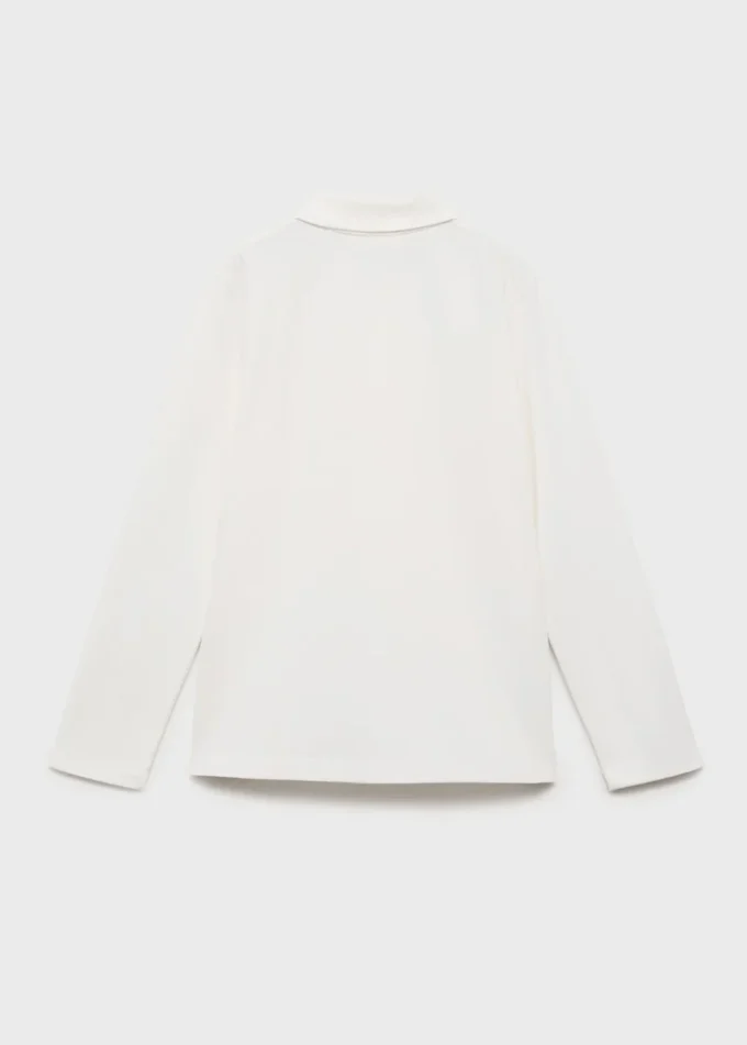 Pletené polo tričko na knoflíky