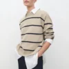 Pletený pruhovaný svetr Pletený pruhovaný svetr