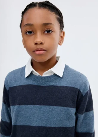 Pletený pruhovaný svetr