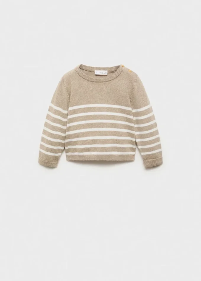 Pletený pruhovaný svetr Pletený pruhovaný svetr