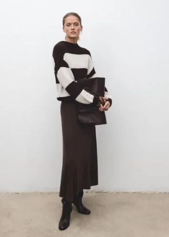 Pletený pruhovaný svetr Pletený pruhovaný svetr