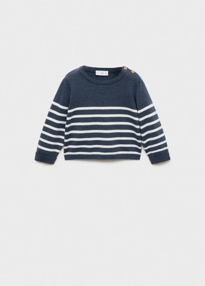 Pletený pruhovaný svetr Pletený pruhovaný svetr