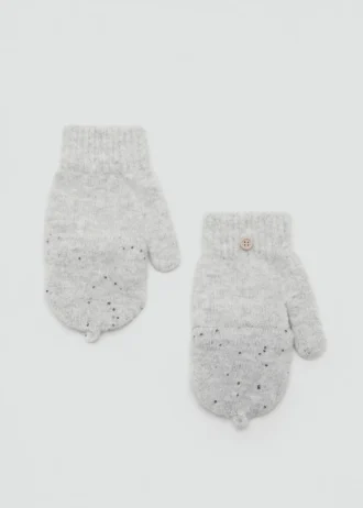 Pletené rukavice s flitry