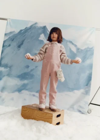 Pletené rukavice s medvídkem