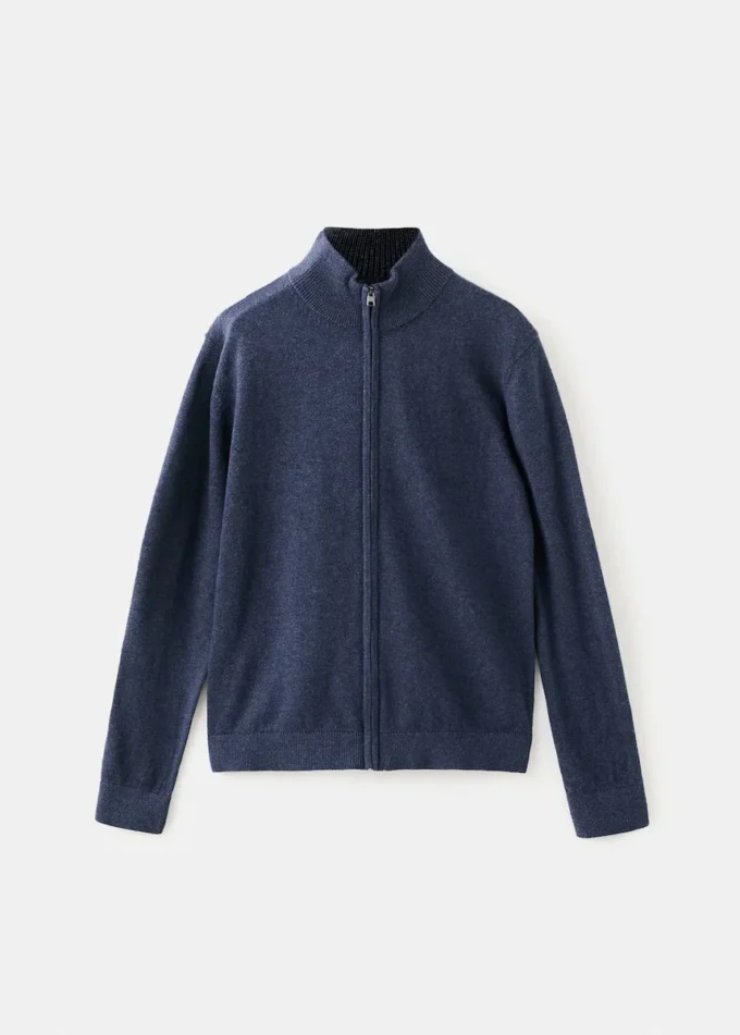 Pletený svetr na zip Pletený svetr na zip