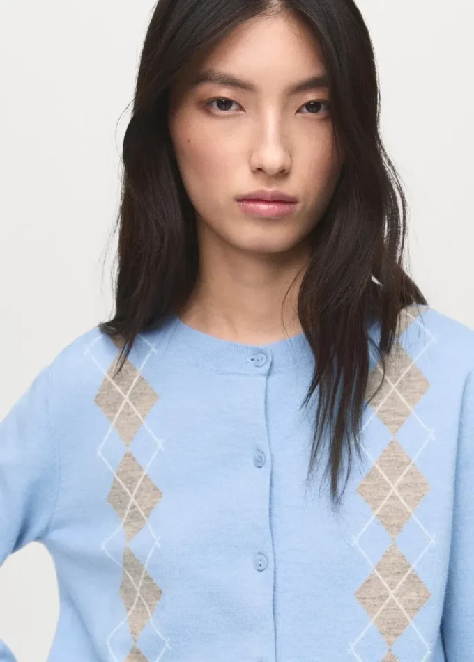 Pletený svetr s argylovým vzorem Pletený svetr s argylovým vzorem